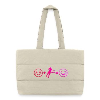 Pickleball Athlete Idea for Pickleball Athlete Fans - Puffer Shopping Bag - natural - Front