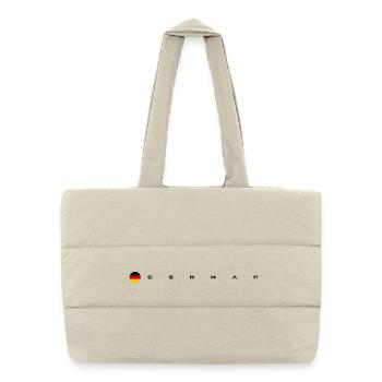 design unavailable - Puffer Shopping Bag - natural - Front