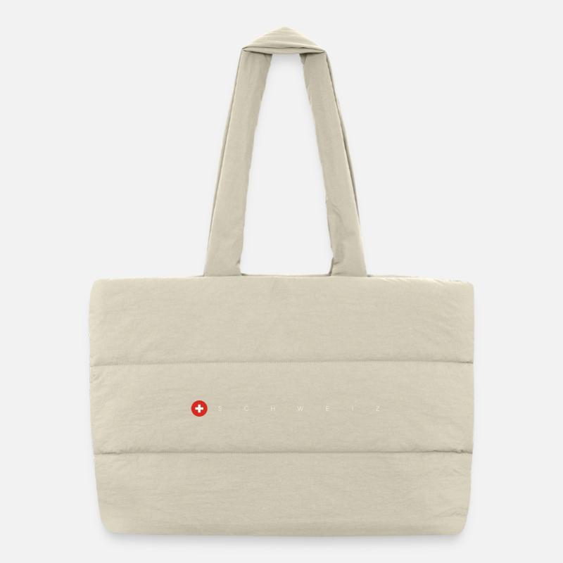 Drapeau de la Suisse Sac shopping matelassé