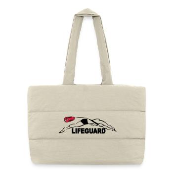 Lifeguard sauveteur aquatique - Sac shopping matelassé - blanc naturel - Devant