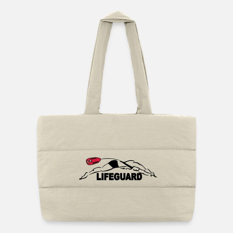 Lifeguard sauveteur aquatique Sac shopping matelassé