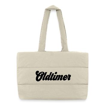 Oldtimer - Puffer-Einkaufstasche - Naturweiß - Vorne