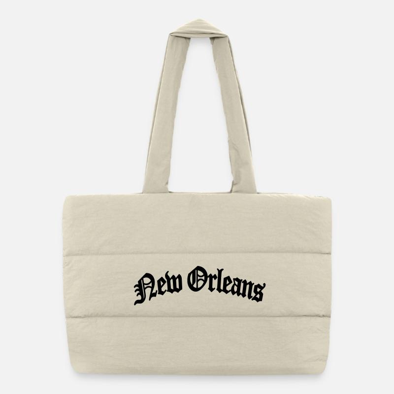 New Orleans - Puffer Shopping Bag - natural