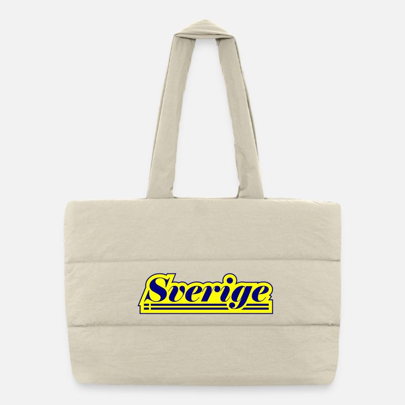 Suède Drapeau Sverige Sac shopping matelassé