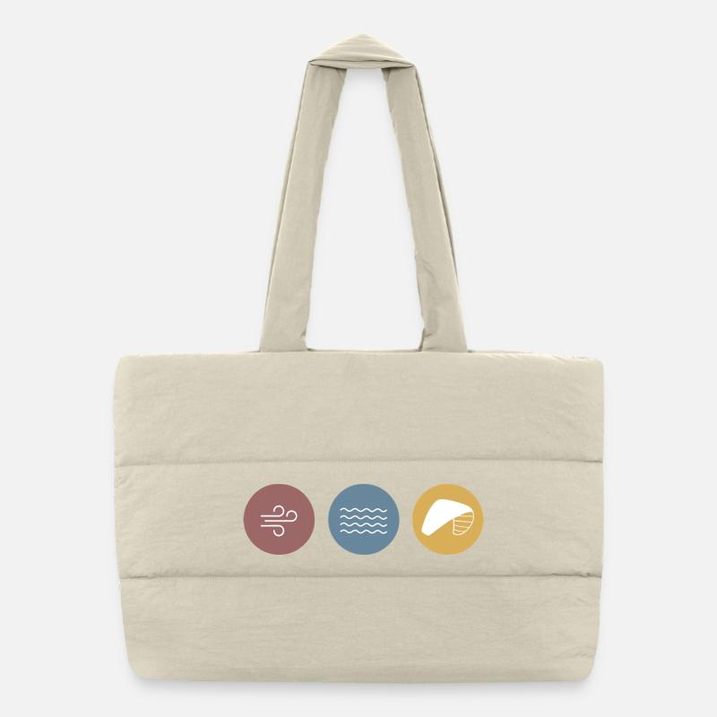 Cerf-volant des icônes colorées Sac shopping matelassé