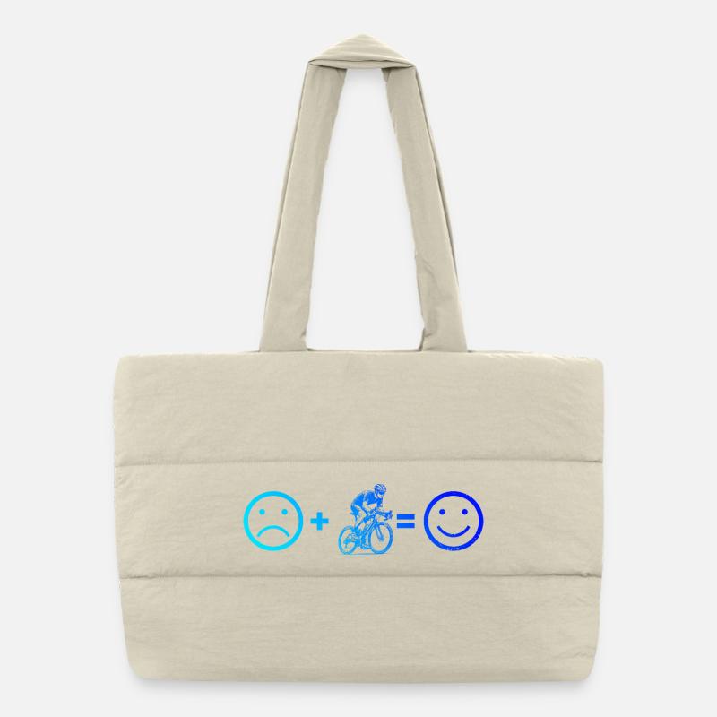 Message clair sur le vélo de route Sac shopping matelassé