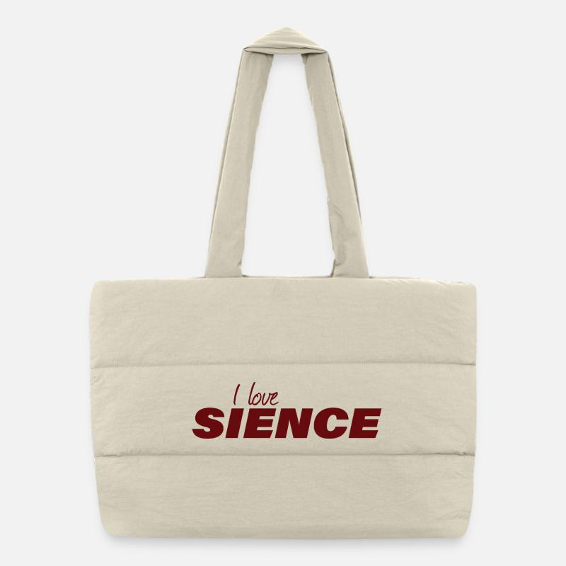 J’AIME LA SCIENCE Sac shopping matelassé