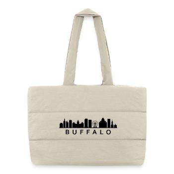 Skyline Buffalo - Sac shopping matelassé - blanc naturel - Devant