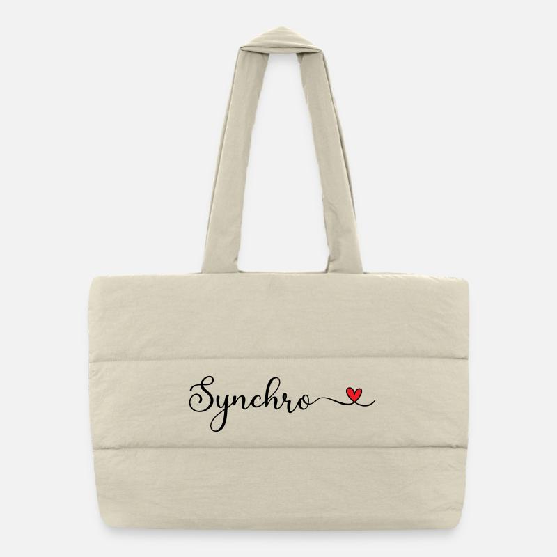 Synchronized swimming Puffer Shopping Bag