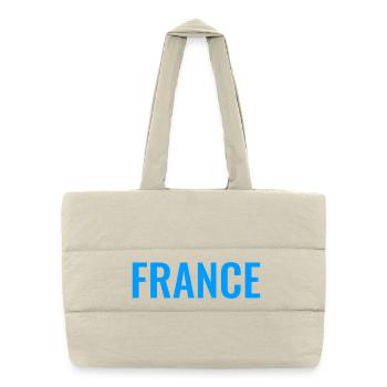 France Blue - Puffer-Einkaufstasche - Naturweiß - Vorne