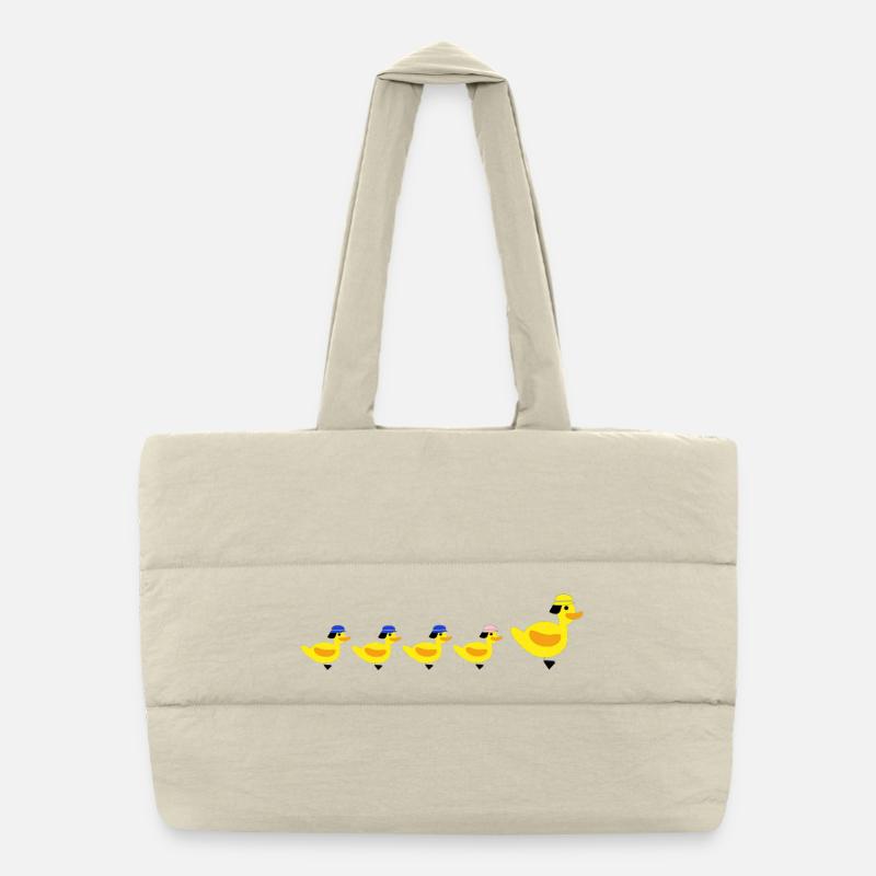 Fire Brigade Ducks - Famille Sac shopping matelassé