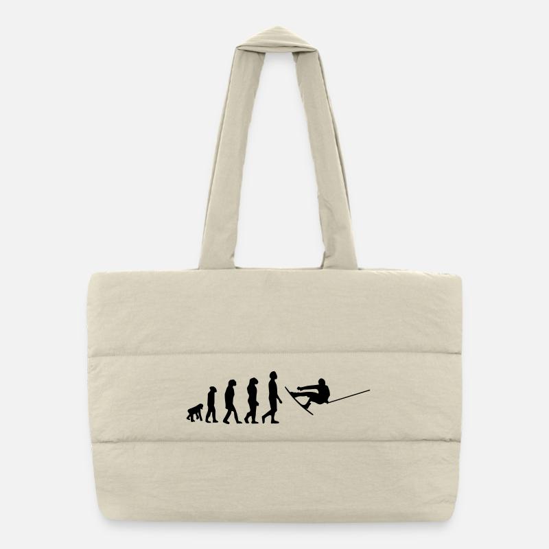 Wakeboard,Shred,Wakeboarder,Wakeboarding,Wake - Puffer Shopping Bag - natural