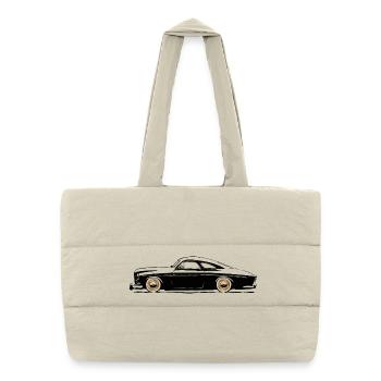 serie 120 custom color - Sac shopping matelassé - blanc naturel - Devant