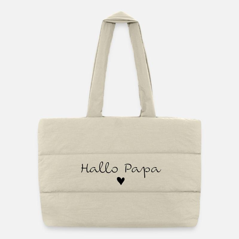 Hallo Papa Puffer-Einkaufstasche