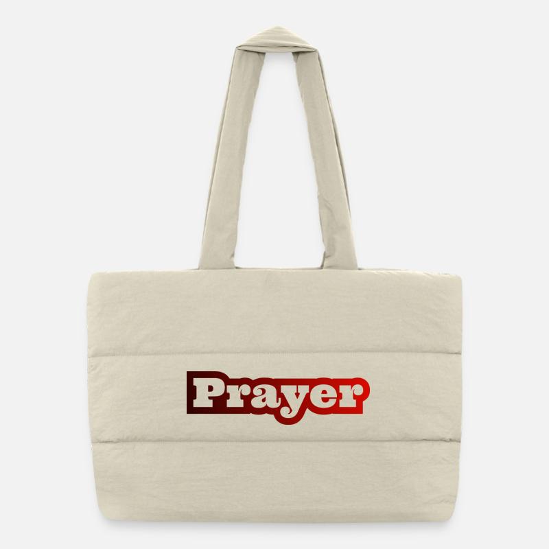 Christian Proverbs Prayer Prayer Jesus Bible Puffer Shopping Bag