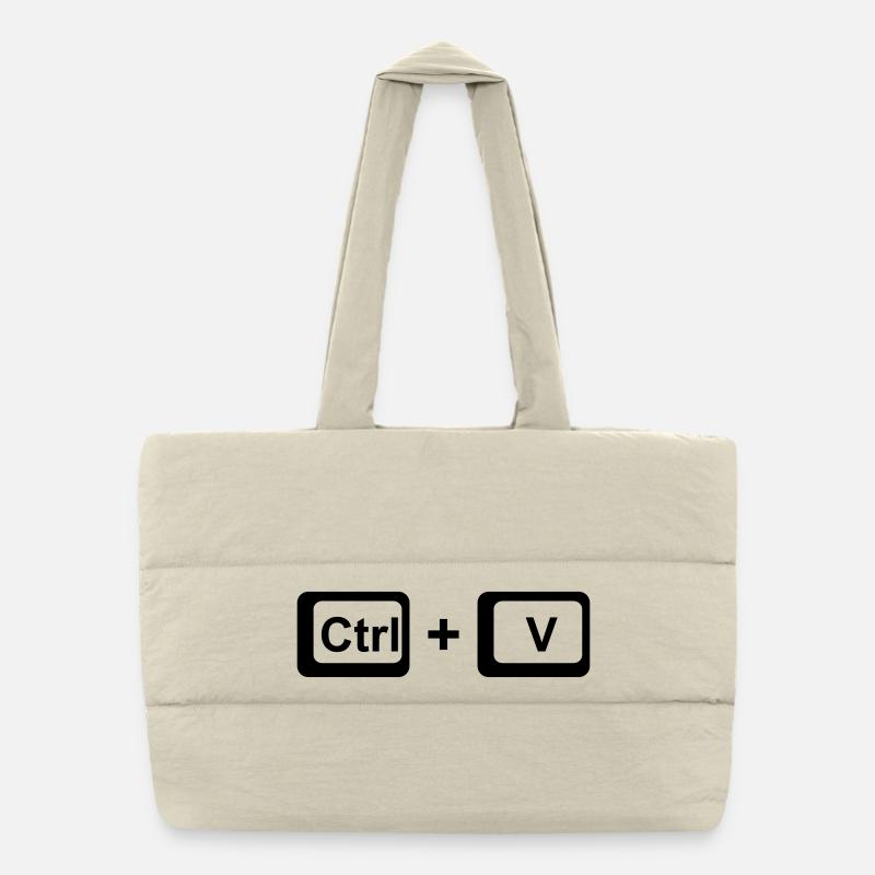 CTRL + V / Kinder Geschenk zu Vatertag / Muttertag Puffer-Einkaufstasche