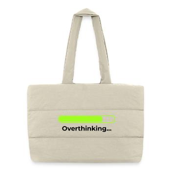 Overthinking - Puffer Shopping Bag - natural - Front