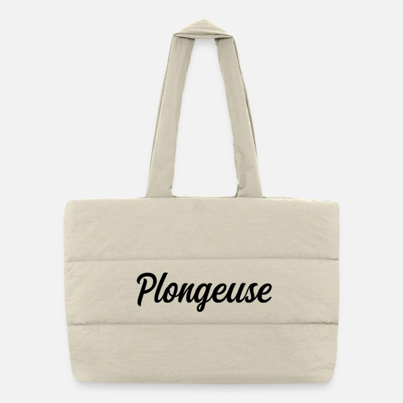 Plongeuse Sous-Marine Mer Océan Exploration Apnée Sac shopping matelassé