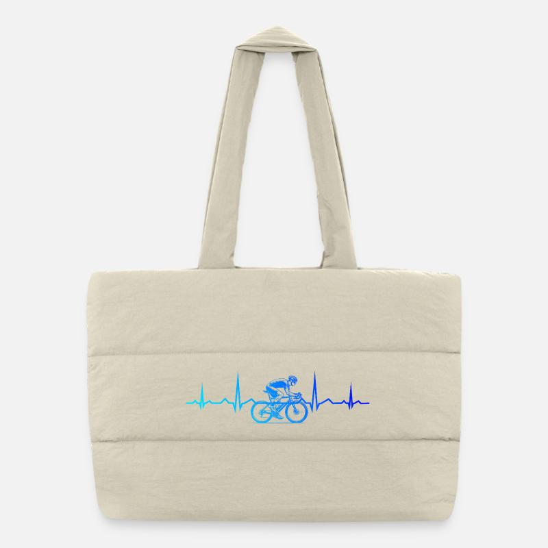 Conception de vélo de route pleine de caractère Sac shopping matelassé
