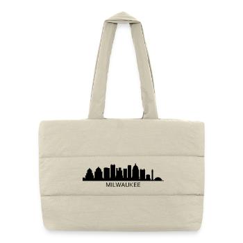 Milwaukee Skyline - Puffer Shopping Bag - natural - Front