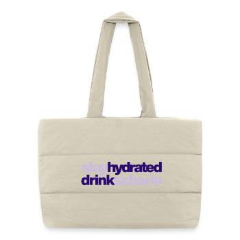 Stay hydrated - drink spritzer - Puffer Shopping Bag - natural - Front