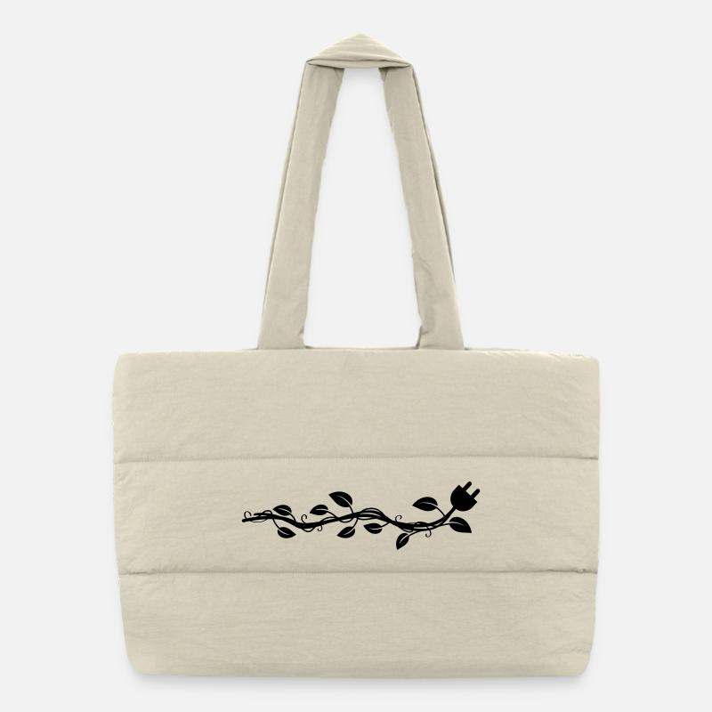 Guirlande s’en va, ce qui se termine par un bouchon. Sac shopping matelassé