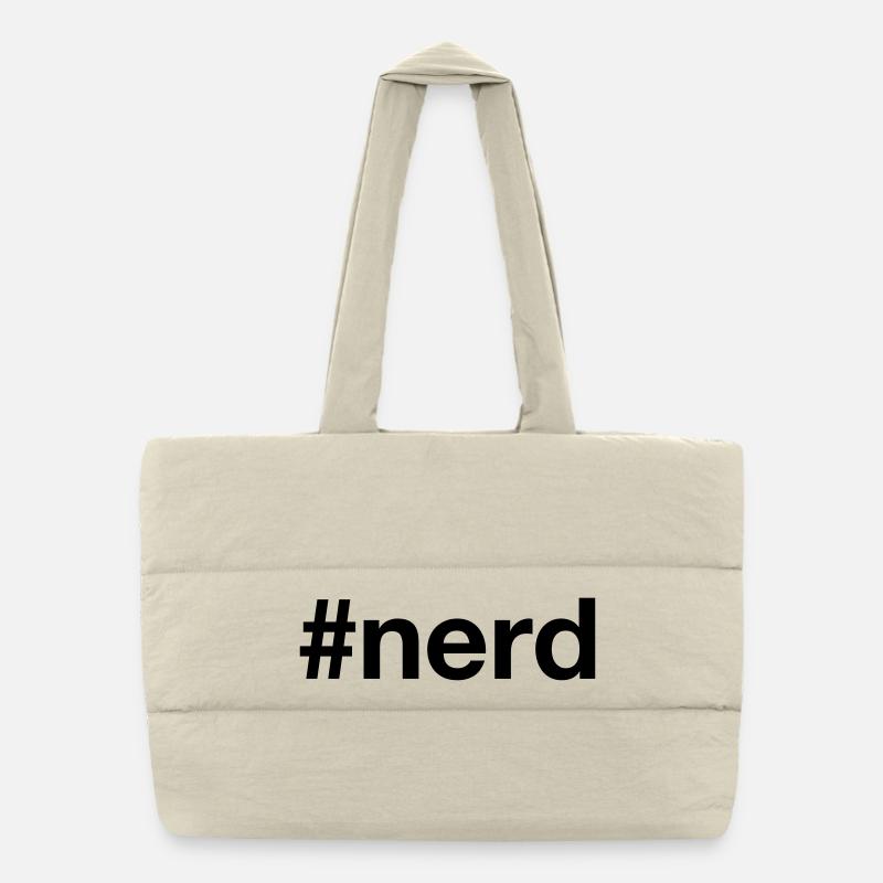 Nerd Hashtag Gamer Sac shopping matelassé