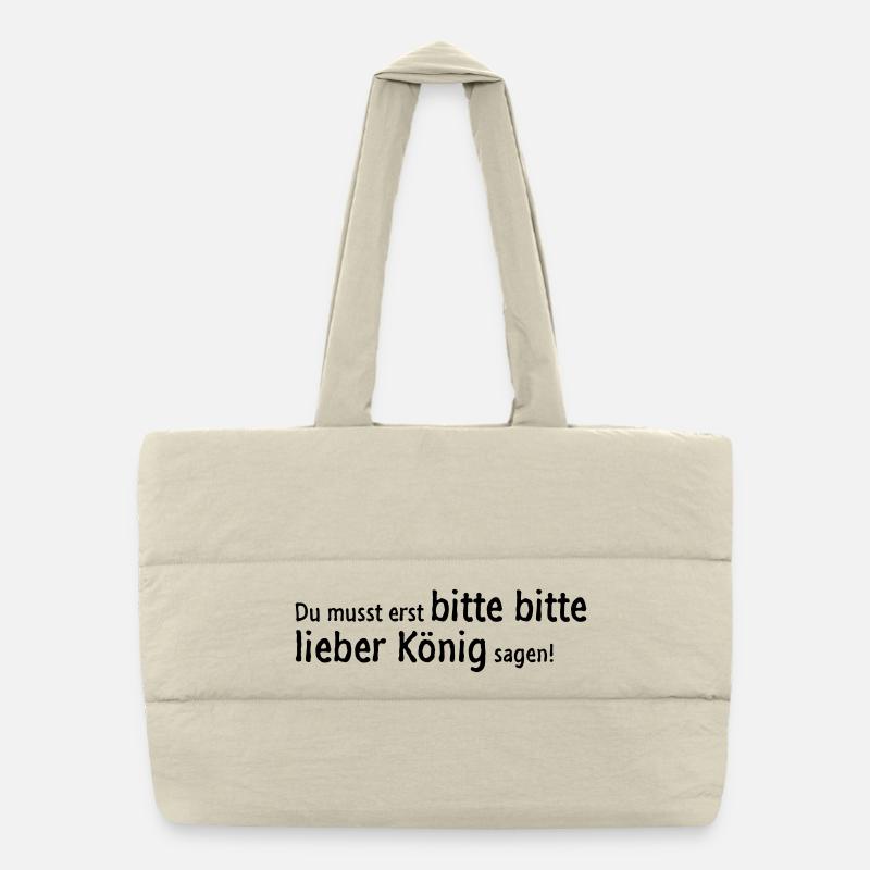 Vous devez seulement dire, s'il vous plaît, s'il Sac shopping matelassé