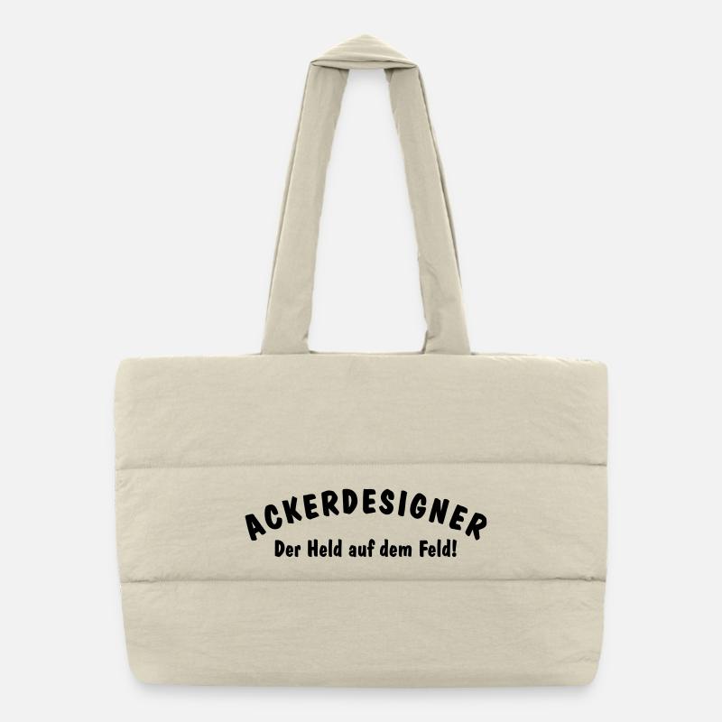 Bauer Landwirt Ackerdesigner Landwirt Held Puffer-Einkaufstasche