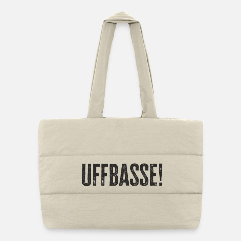 Uffbasse - Aufpassen Dialekt badisch deutsch Puffer-Einkaufstasche