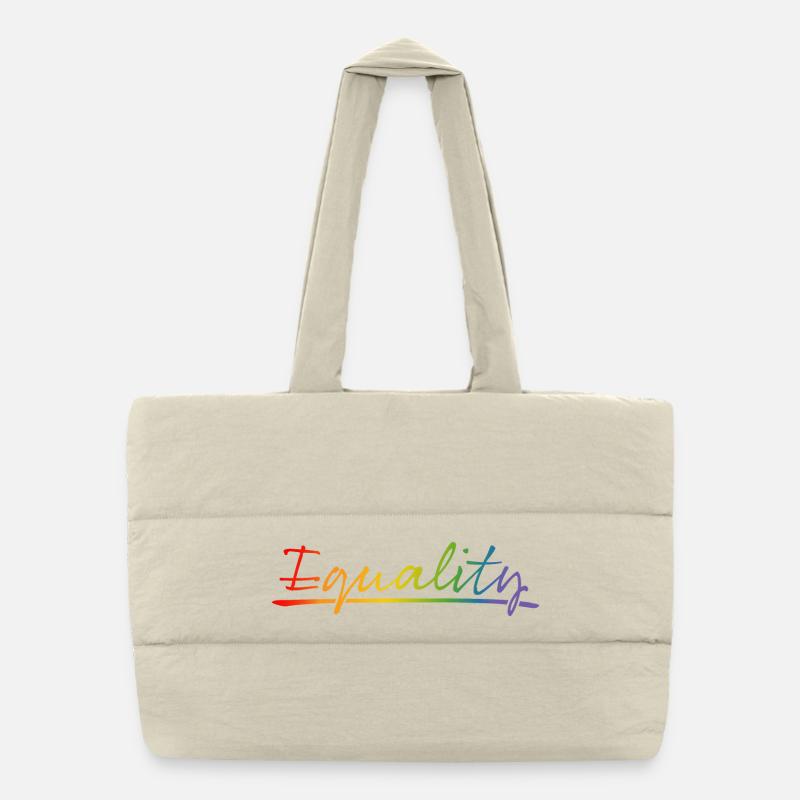 Égalité de la fierté Sac shopping matelassé