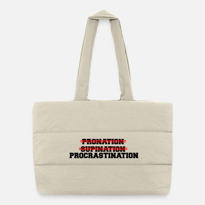 Procrastination Sac shopping matelassé