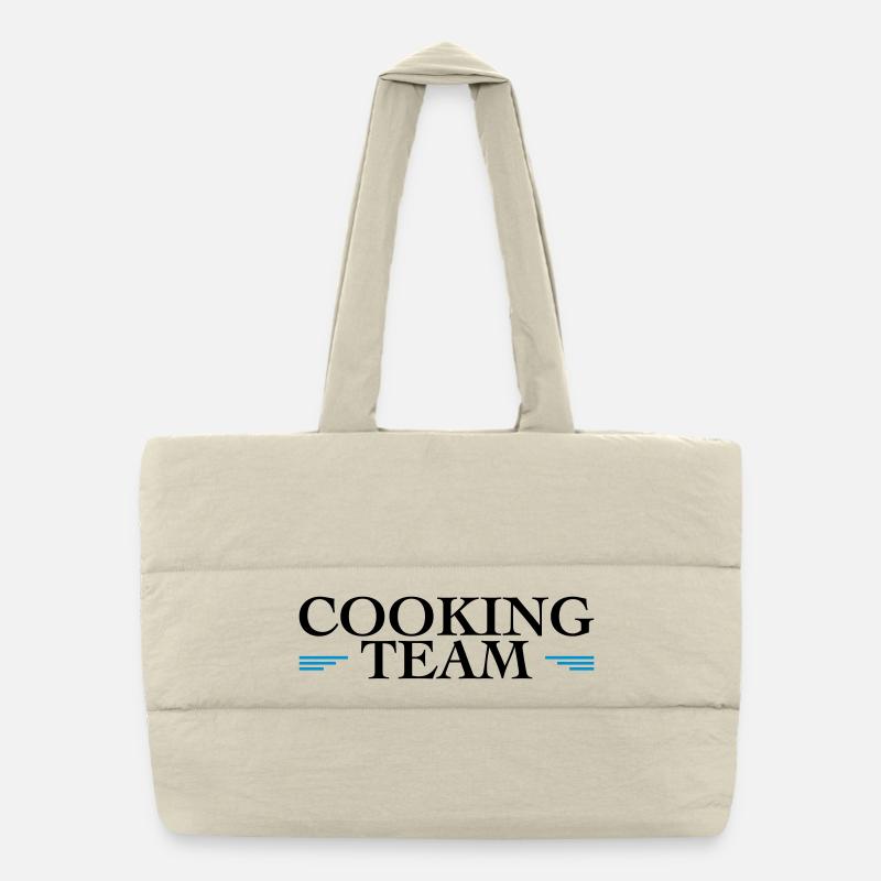 Team Cooking Puffer-Einkaufstasche