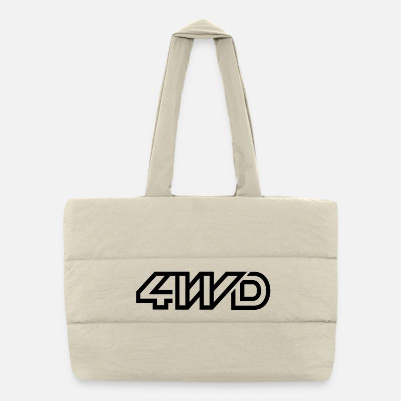 4WD - Puffer-Einkaufstasche - Naturweiß