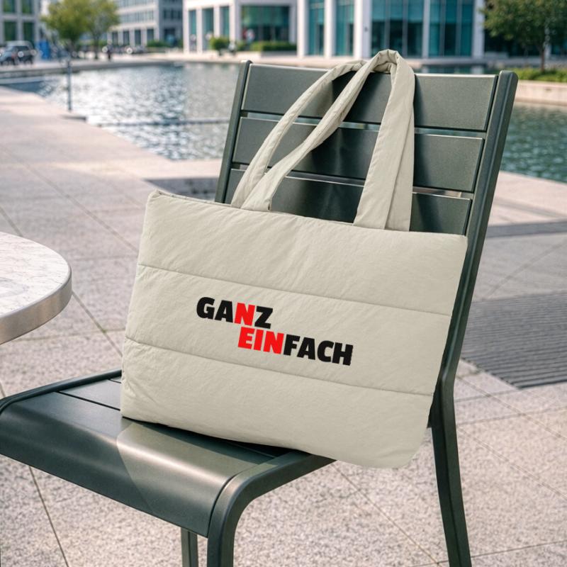SIMPLEMENT NON Sac shopping matelassé