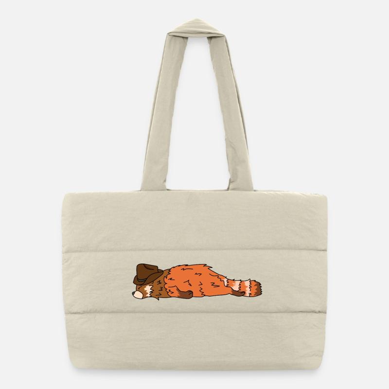 18_red_panda Puffer-Einkaufstasche