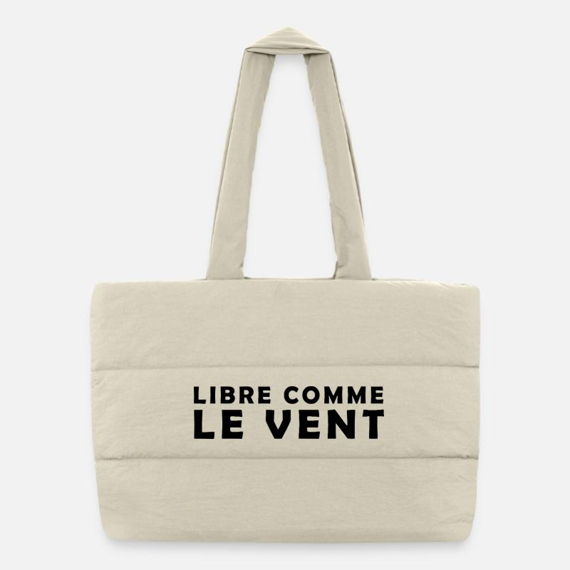 Libre_comme_le_vent Sac shopping matelassé