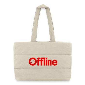 hors-ligne - Sac shopping matelassé - blanc naturel - Devant