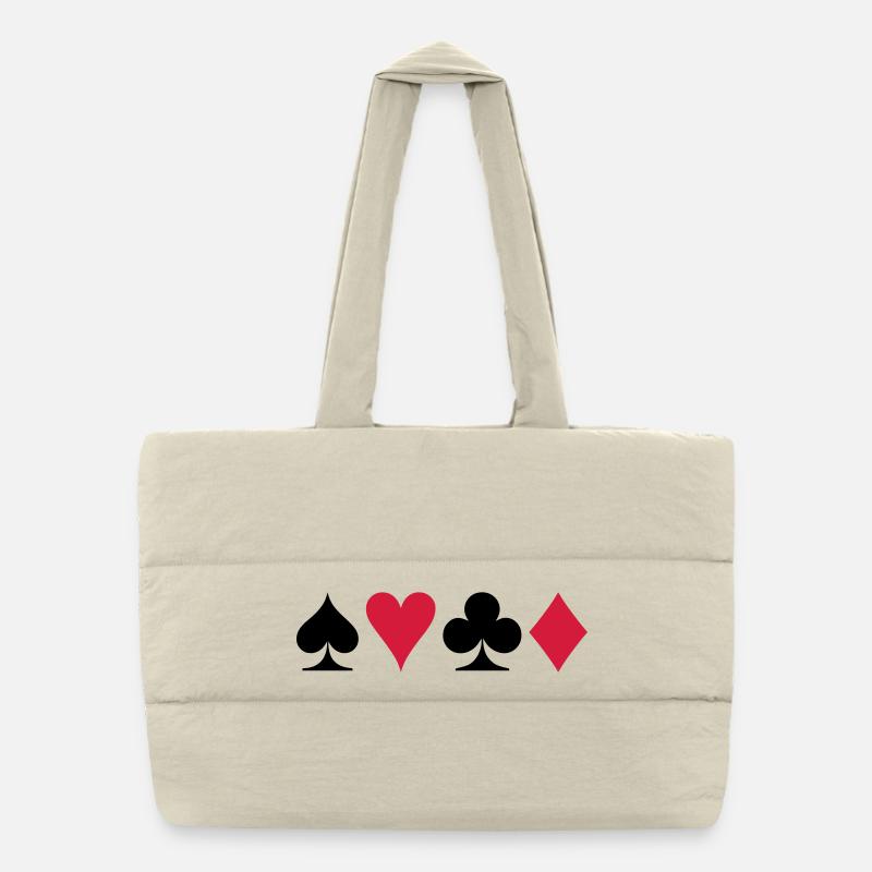Poker (V) Puffer Shopping Bag