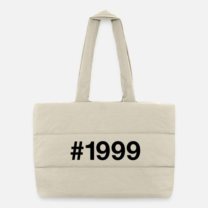 1999 Vintage Hashtag 27 Year Old 27th Birthday Puffer Shopping Bag