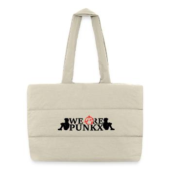 Nous sommes Punkx - Sac shopping matelassé - blanc naturel - Devant