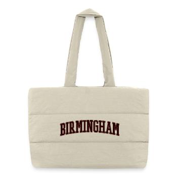 Birmingham Arch Schriftzug - Puffer-Einkaufstasche - Naturweiß - Vorne
