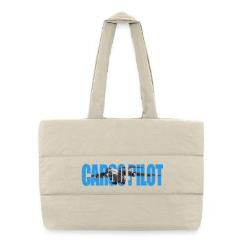 Cargo pilot IL-76 - Puffer-Einkaufstasche - Naturweiß - Vorne