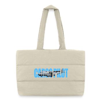Pilote cargo CN-235 - Sac shopping matelassé - blanc naturel - Devant
