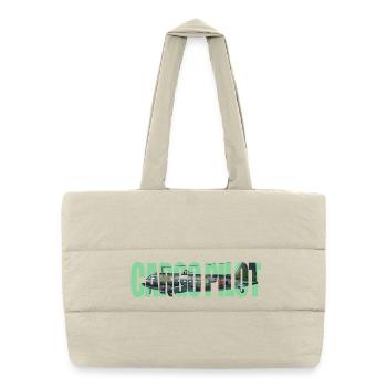 Pilote cargo Li-2 - Sac shopping matelassé - blanc naturel - Devant