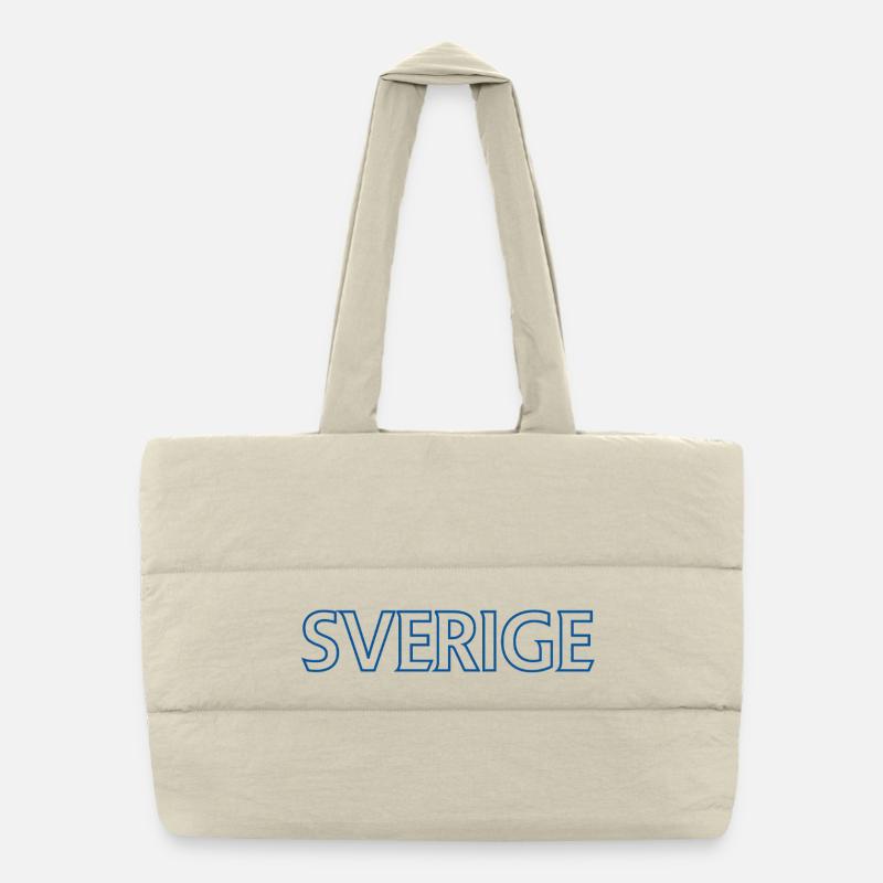 Motif de la forêt viking avec un hit coloré Sac shopping matelassé