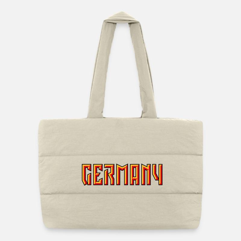 Germany Schriftzug (Relief / 3D / 3C) Puffer-Einkaufstasche