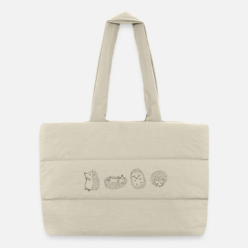 Hérisson hérisson hérisson Sac shopping matelassé