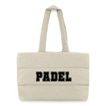 Padel Bold - Puffer Shopping Bag - natural - Front