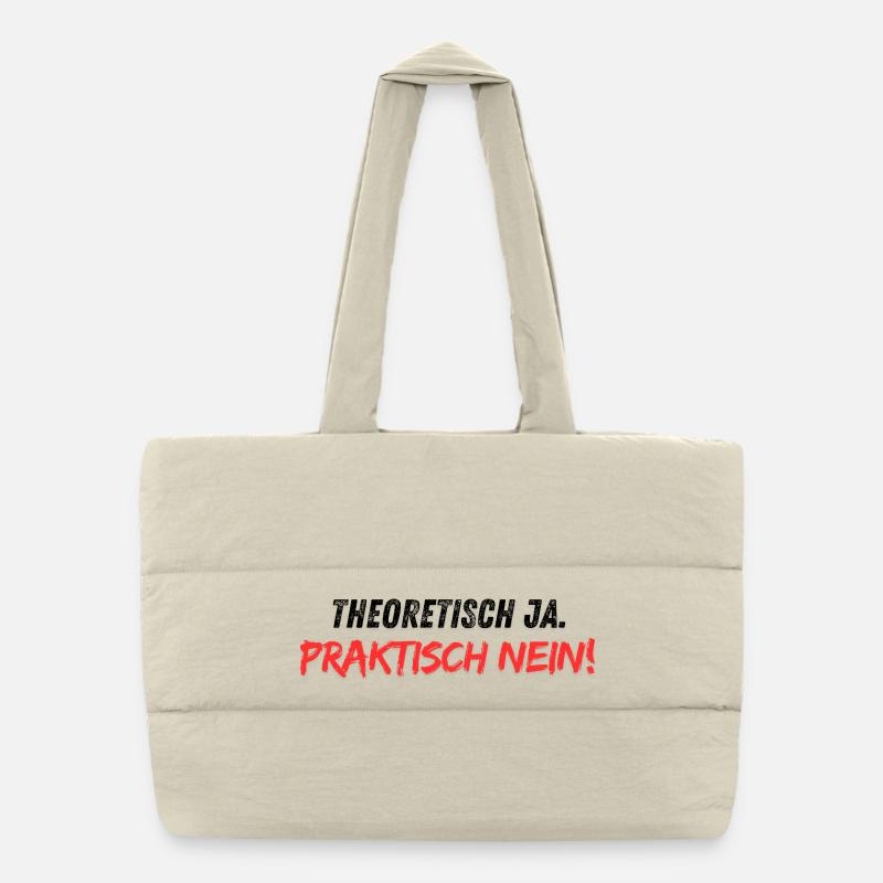 Theoretisch_ja_praktisch_nein Sac shopping matelassé